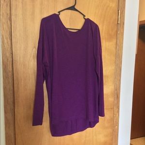 Royal Violet open back shirt